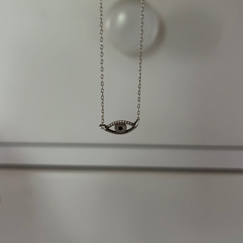 Silver Evil Eye Necklace
